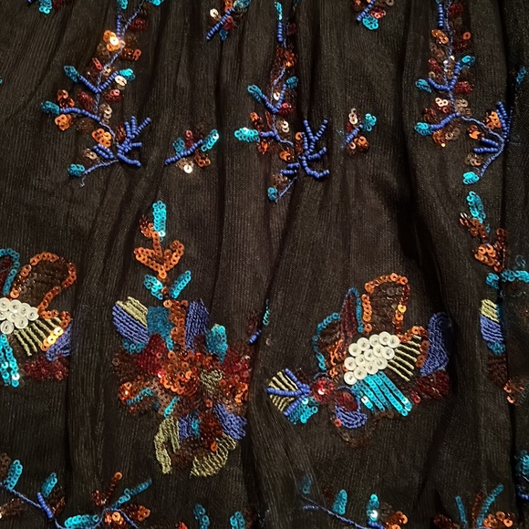 ✨Anthropologie sequined tulle mini skirt✨ - Picture 6 of 7